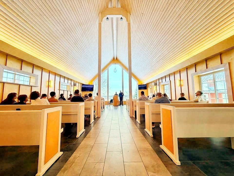 Church with people
